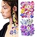 Produktbild 80 Stück natürliche getrocknete gepresste Blumen gemischt mehrere getrocknete Blütenblätter Blütenblätter für DIY Kerzenharz Schmuck Nagel Anhänger Handwerk Kunst Kunst Blumen Dekore