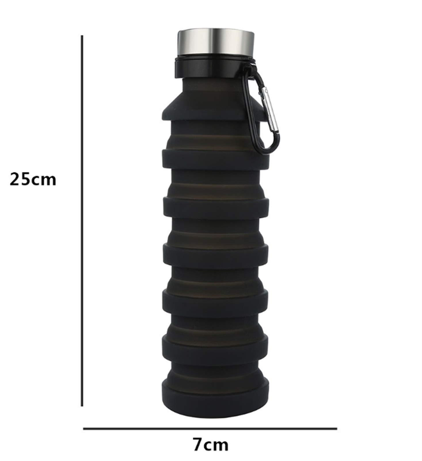 MRKU 1 Tazza Pieghevole in Silicone Portatile da Viaggio per Sport all'Aria Aperta, Retrattile, telescopica, per casa e Campeggio