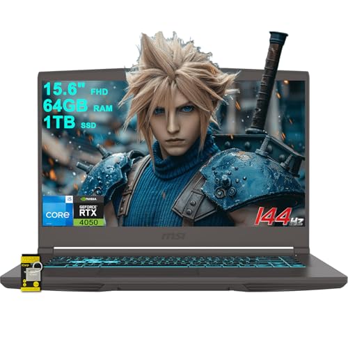 MSI ^15Q[~Om[gp\R 15.6C` FHD IPS 144Hz Intel Octa-core i5-13420H (> i7-11800H) 64GB RAM 1TB SSD GeForce RTX 4050 obNCg USB-