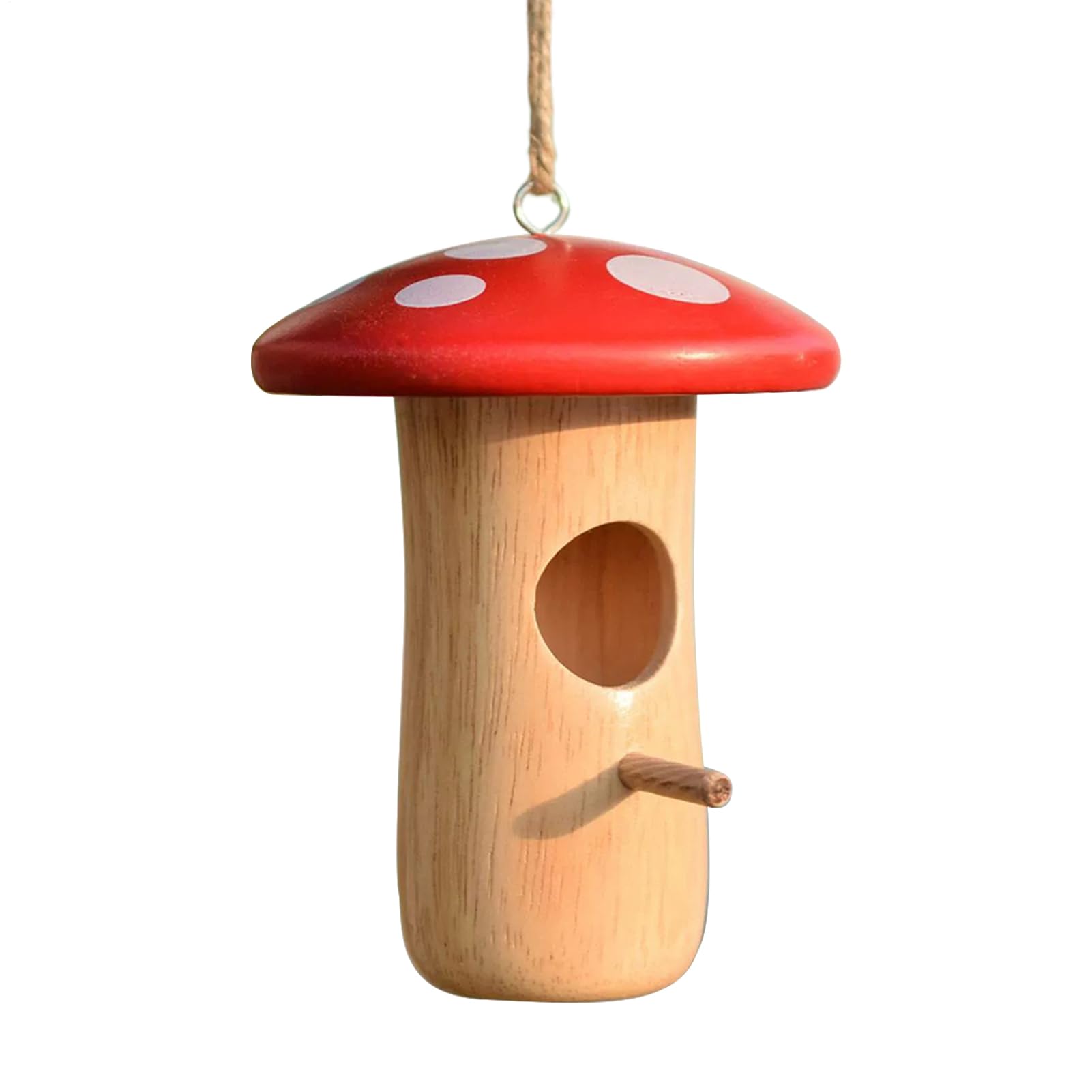 Hangable Bird House Hummingbird House - Casetta in legno per funghi, cottage, rifugio per esterni, balcone, terrazza, cortile