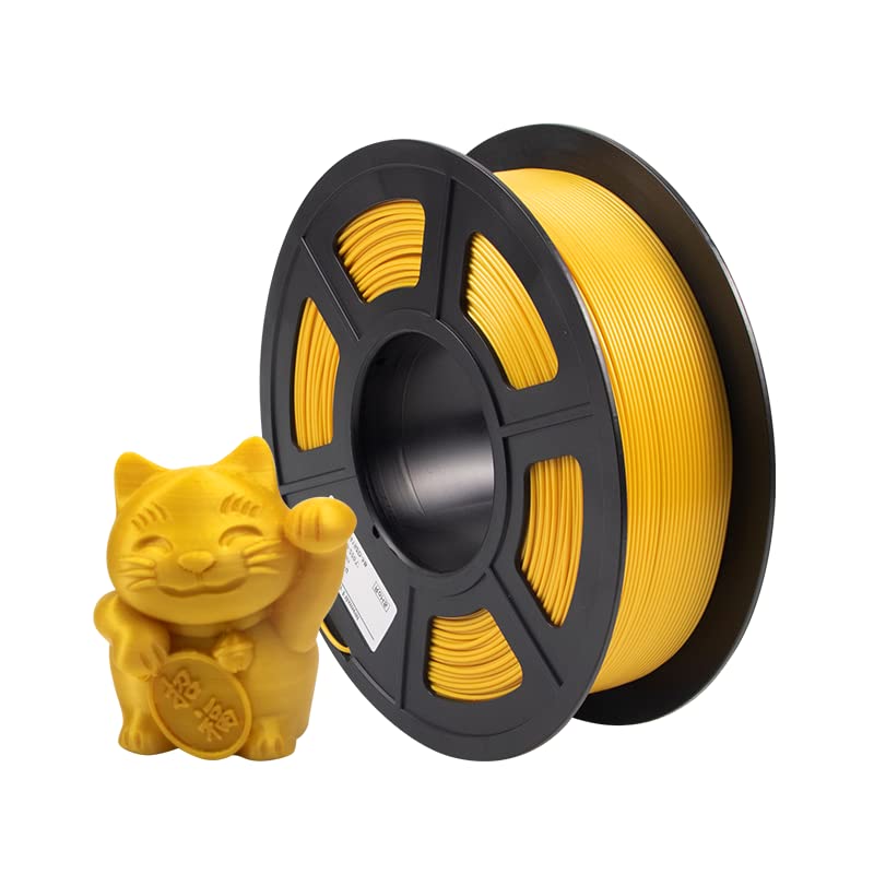 ISANMATE | 3D Filament | OEM & ODM - 40-80mm/S Print Speed - Good Liquidity | High Precision - Environmentally Friendly - Easy to Print - Vacuum Sealed Packing | 1.75mm 1kg/Roll (Gold, PLA)