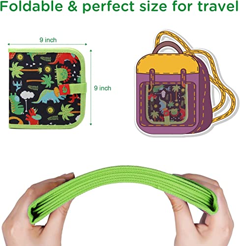 Image of PLUSPOINT Erasable Doodle Book for Kids Toddlers Activity Toys Reusable Drawing Pads with Watercolor Pens,Travel Art Toy, Road Trip Car Game Writing Painting Set for Boys and Girls (14 Pages)