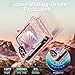 Casewind for Samsung Galaxy Z Flip 6 Case Wallet with 5 Card Holder, Glitter PU Leather Crossbody Case with 360 Ring Stand & Wrist Strap Women Girls Shockproof Phone Cover for Z Flip 6, Rose Gold
