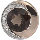 rauchquarz ring 585 Durchmesser ca. 11,4 mm, Tiefe ca. 4 mm, Öse ca. 3,2 mm x 1,9 mm - Bitte beachten Sie, dass der Artikel auf dem Foto größer wirken kann