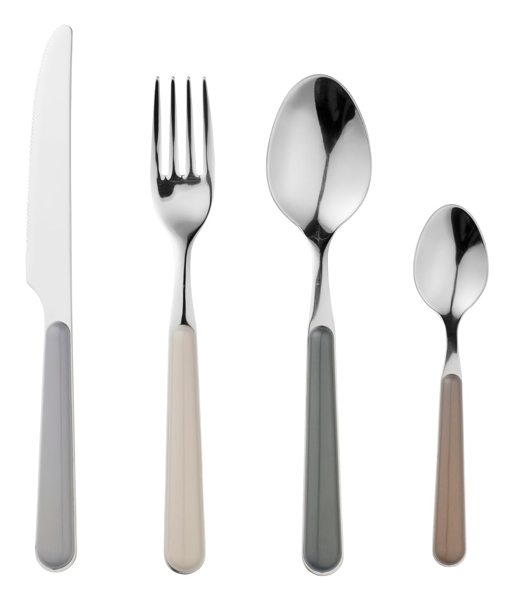 broste Copenhagen Marstal 57000019 Cutlery for 2 People Stainless Steel in Grey Tones, 8 Pieces