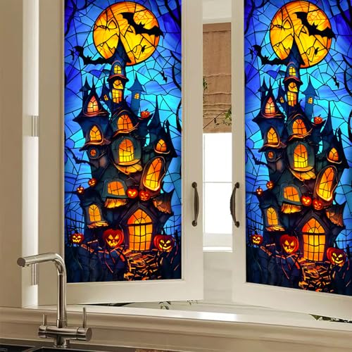 Vinilo decorativo para ventana Halloween 17.7 x 39.3 pulgadas miniatura 7