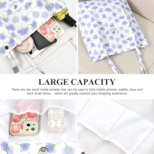 Image of Kawn Corduroy Tote Bag Aesthetic Cute Canvas Tote Bags for Women Washable Shoulder Bag with Inner Pocket for Go-to Everyday Bag for Work Beach Travel and Shopping Grocery