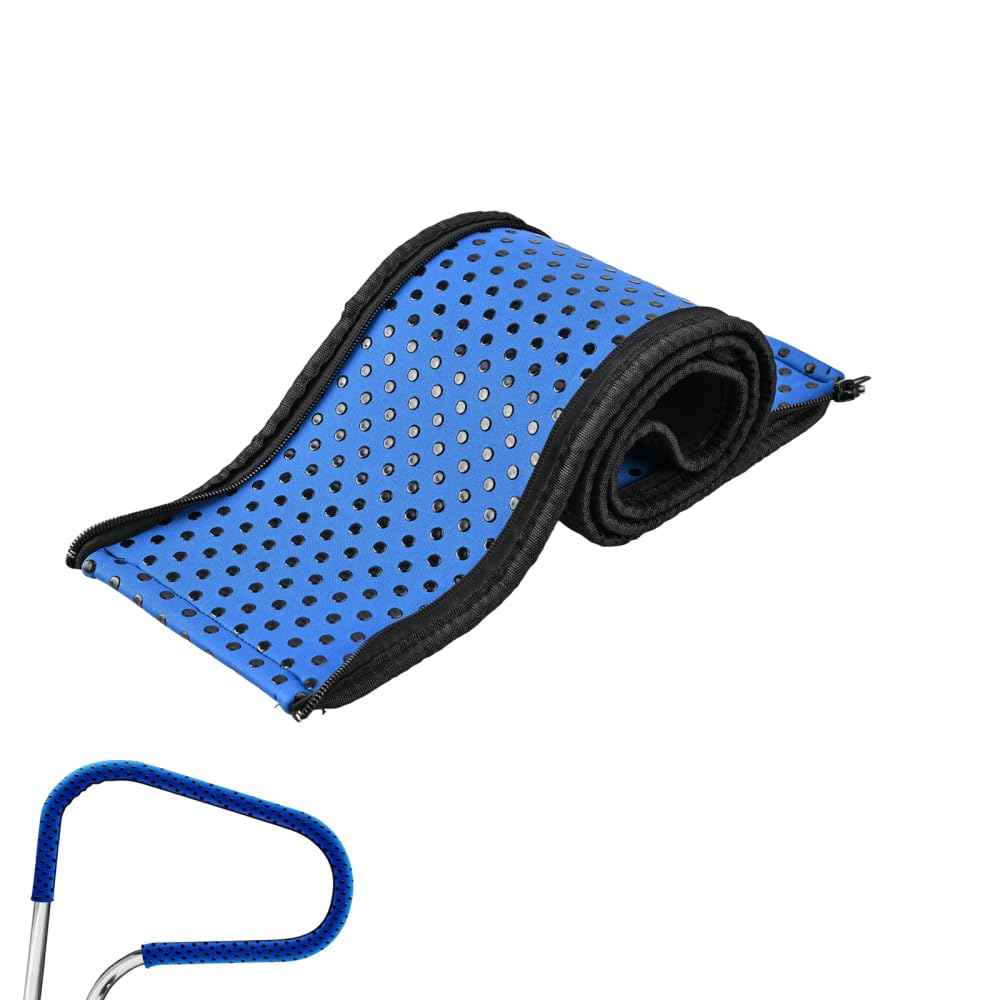 Dongker Swimming Pools Handrail Cover, 120Cm Zippers Non Slip Heat Resistant Neoprene Pool Railing Wrap For Inground Pool Ladder Steps