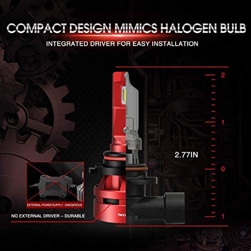 Torchbeam T2 9005/Hb3 9006/Hb4 Led Bulb Combo, 60W 16000 Lumens 6500K Super Bright Replacement Bulbs Kit, 400% Brightness, Canbus Ready, Plug And Play With Fan, Pack Of 4 #TOP2