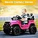 Hetoy 12V Kids Electric Ride-On Truck w/Parent Remote Control, Spring Suspension & Bluetooth - Off-Road Toy Car for Toddlers, ASTM Certified Birthday Gift