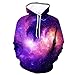 Produktbild Jkhhi Hoodie Herren Kapuzenpullover Langarm Kapuzenpulli 3D Sternenhimmel Print Freizeit Kapuzensweater Sweatjacke Kapuzenjacke Outwear Oberteil Tops Herren Mantel Pullover Sweatshirt 1