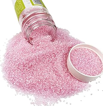 Edible Sugar Sprinkles Pink Candy 100g/ 3.5oz Baking Edible Cake Decorations Cupcake Toppers Cookie Decorating Ice Cream Toppings Celebrations Shaker Jar Wedding Shower Party Chirstmas Supplies