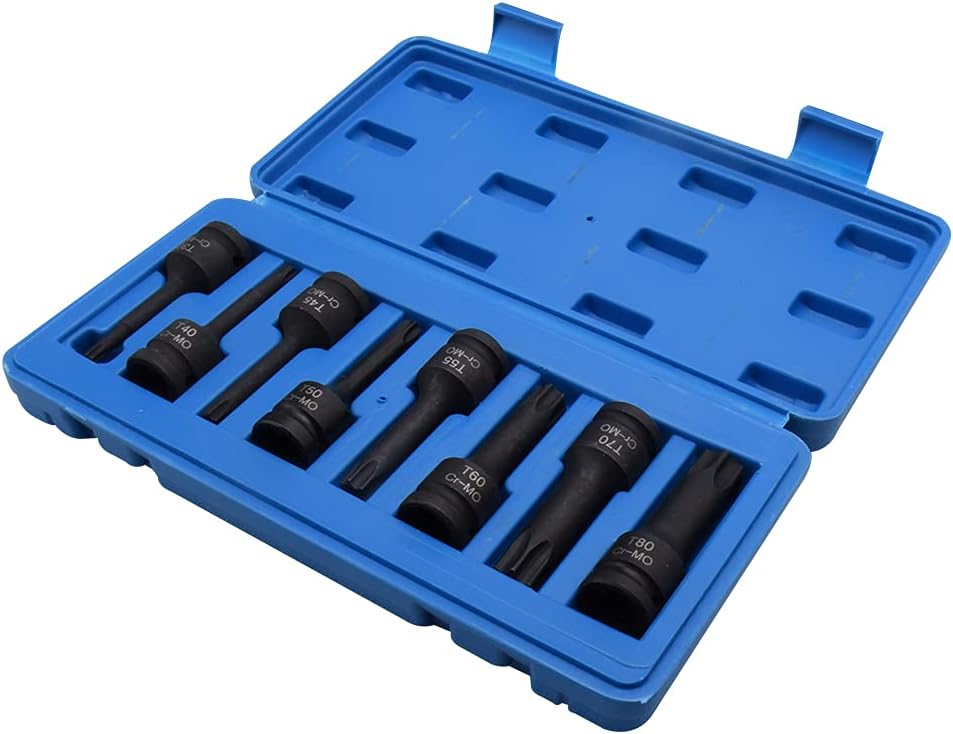 1/2-RT 機械修理ソケットビットツール プレミアムビットソケットセット 8個 RT5 RT6 RT7 RT8 RT10 RT12