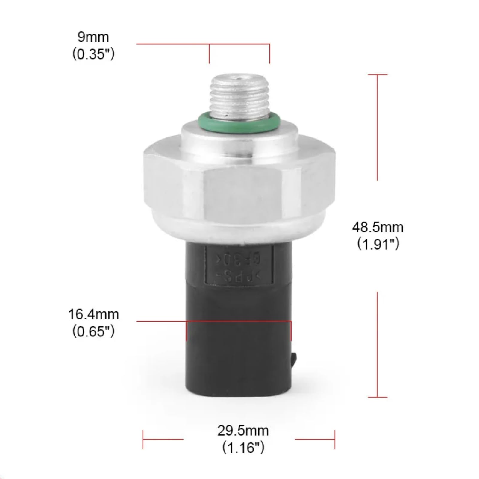 Twowinds - Sensore temperatura A0045429018 Compatibile con Mercedes Classe B, Classe C, Classe CLS, Classe E, Classe GLC, Classe S, Classe S, Classe SL - Sensore di pressione A/C - Pressostato