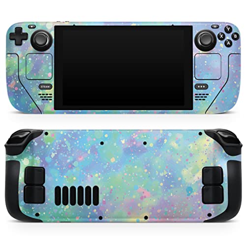 Design Skinz - Compatible with Steam Deck - Skin Decal Protective Scratch-Resistant Removable Vinyl Wrap Cover - Splattered Opal Gemstone V1