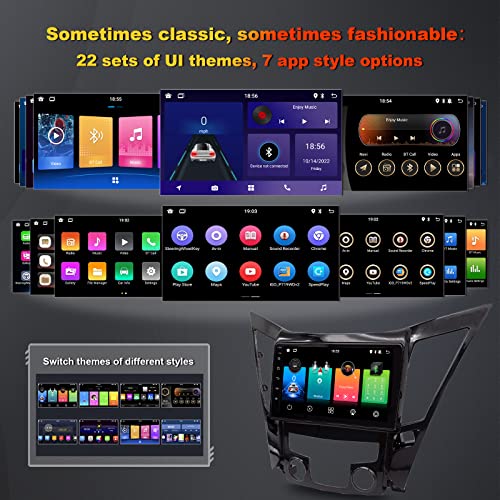 Swtnvin Car Radio Stereo For Hyundai Sonata 2011 2012 2013 2014 2015 Android 12 Carplay & Android Auto Hd Ips Touch Screen Multimedia Player Navigation With Bt Wifi Swc Fm Quad Core 2+32Gb #TOP3
