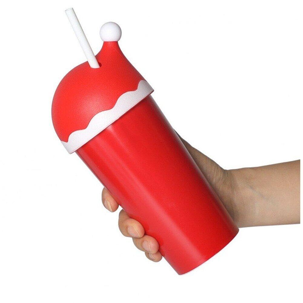 Lpitoy Red 600Ml Plastic Santa Cup 20Oz Santa Hat Cup Tumbler With Lid And Straw Reusable Christmas Style Tumbler For Adults Kids