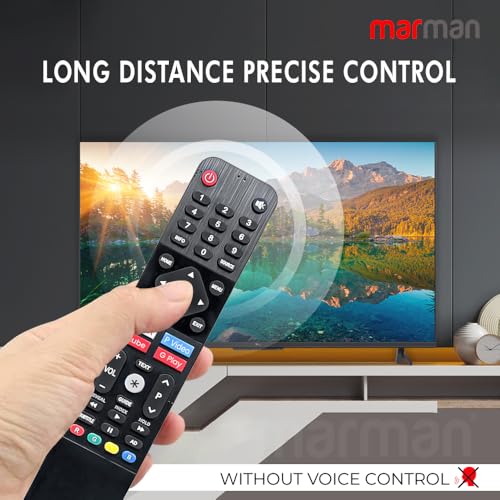 Image of marman Compatible with Motorola Tv Remote Control Original for Smart 4K QLED UHD OLED TV Without Voice Command and Google Assistant with Streaming App's- No Programming is Required