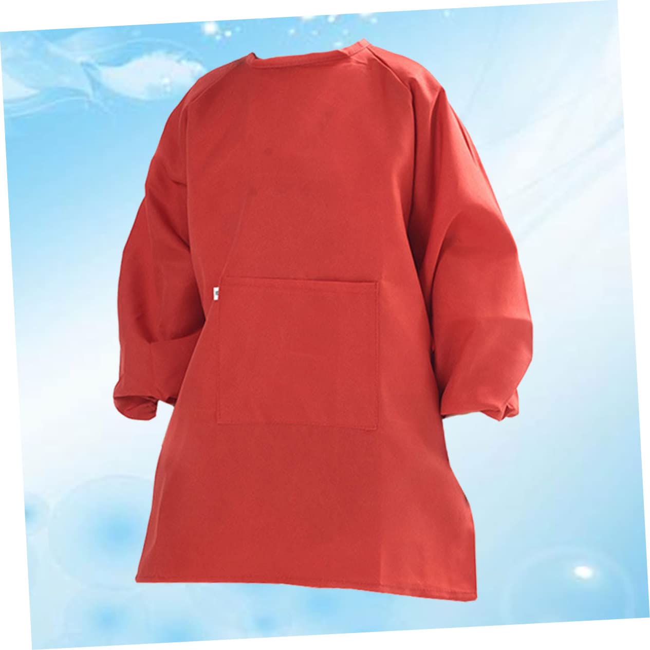 BESTonZON 2piezas Delantal Infantil De Mangas Para Protector De Ropa Rojo Para Dibujar y