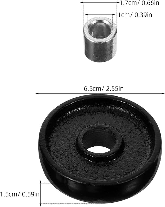 HEMOTON Trolley Jack Front Wheel, 2 Ton Replacement