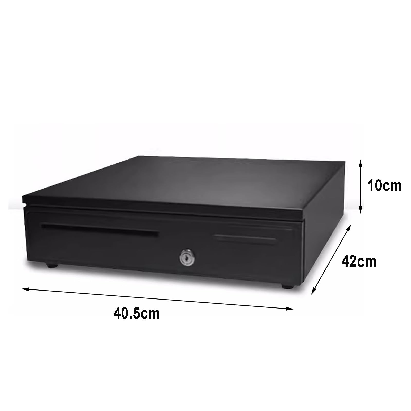 Caja registradora de supermercado, Cerradura de Llave del Panel táctil Frontal Acero Inoxidable cajón Efectivo Abierto Empuje Manual Resistente