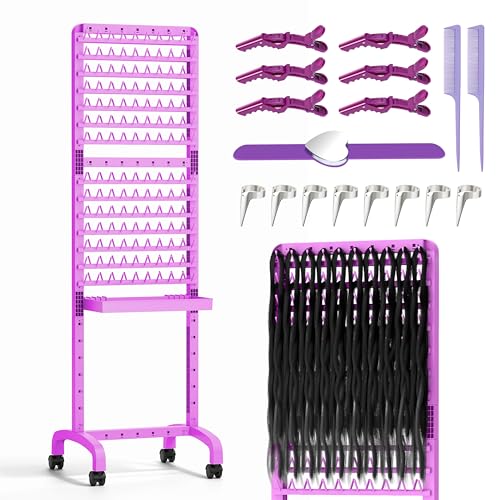 Sunnacate Braiding Hair Rack 280 Pegs with Tray and Braid