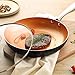 MICHELANGELO Frying Pan with Lid, Nonstick 8 Inch Frying Pan with Ceramic Titanium Coating, Copper Fry Pan with Lid, Small Fry Pan 8 Inch, Nonstick Fry Pans