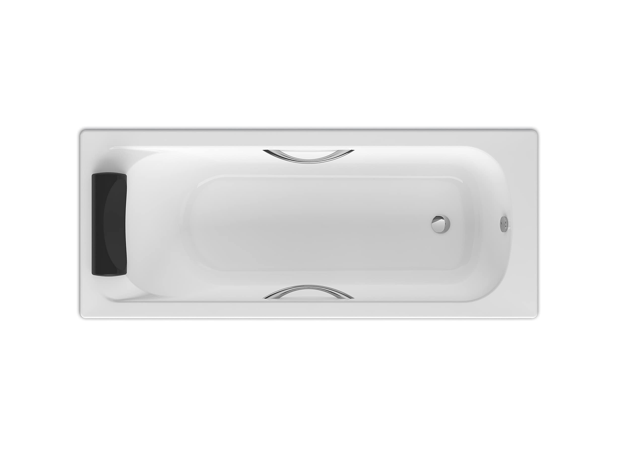 Roca,BeCool,Bañera acrílica rectangular con asas,Blanco,1700mm x 700mm x 420mm,A248340001