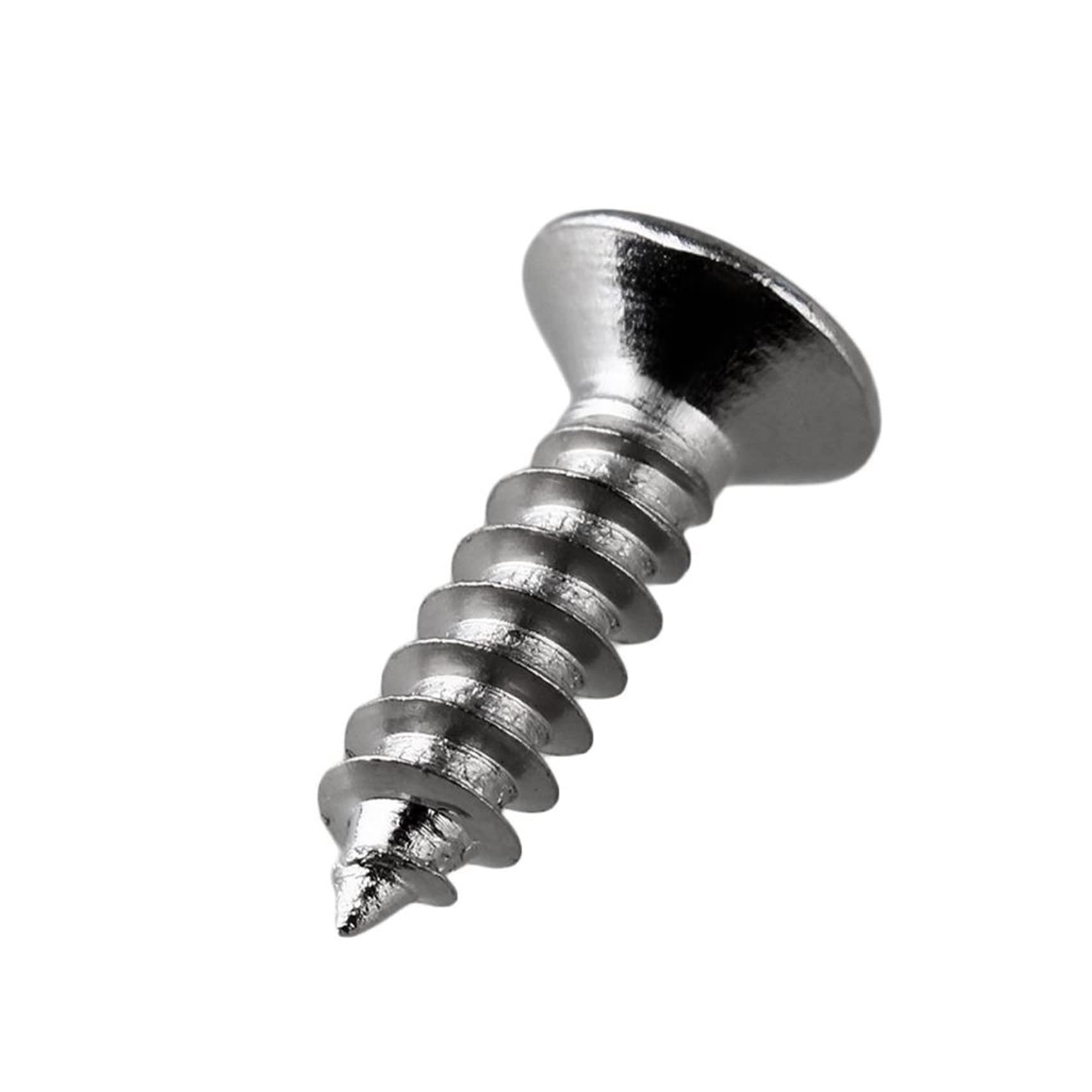 Bloepum 200X Guitar Bass Screws Parts for Scratchplates Pickguard, Silver