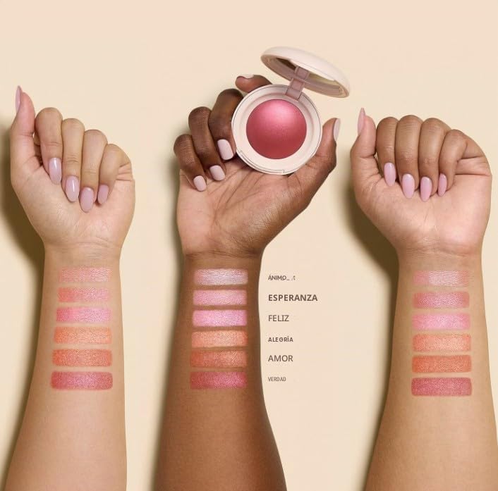RARE BEAUTY Original | Soft Pinch Luminous Powder Blush - Colorete en polvo | 2.8 gramos/oz. | VEGANO | by BELLA | (HAPPY, 2.8 g (Paquete de 1))