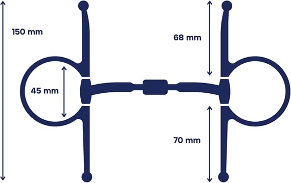 Full Cheek Snaffle Bit, Capsule Sweet Iron
