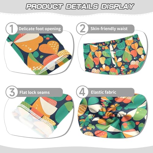 Happy St Kids Girl's Cotton Pants Comfortable High Waisted Lounge Pants Gym3