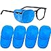 THSIREE 4 Pack Eye Patches for Kids, Medical Eye Patch Soft Eye Patch for Glasses Treating Lazy Eye Amblyopia Strabismus for Children, Blue
