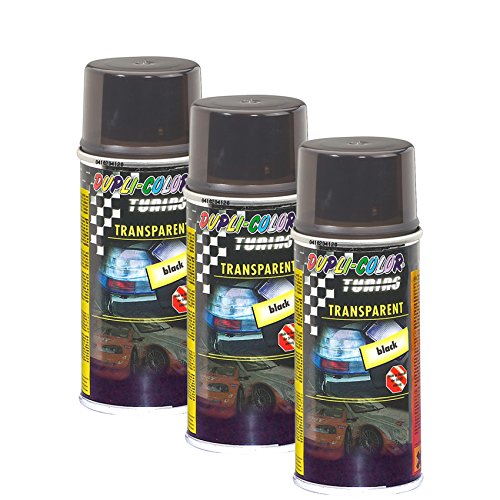 DUPLI_bundle 3 x Dupli de Color Transparente Black Spray Negro 150 ML 430213