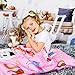 Wildkin Kids Original Nap Mat – Cozy Kids Sleep Mat with Pillow, Ideal for School & Travel - Horses