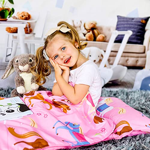 Image of Wildkin Kids Original Nap Mat - Cozy Kids Sleep Mat with Pillow, ideal for School & Travel