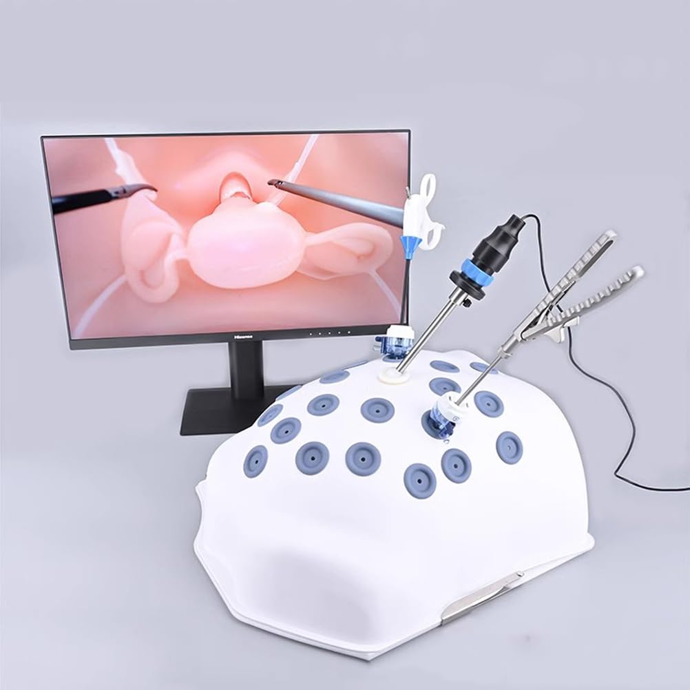 Dispositivo de Entrenamiento en Simulación Quirúrgica C-Biomimética Ginecológica,Módulo Pélvico Específico Ginecológico,Caja Entrenamiento Operación Simulador Laparoscópico Neumoperitoneo