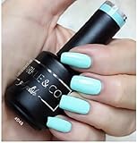 Sparkle & Co. Gel Color 048 Solid Pastel Turquoise Soak Off UV/LED Gel Nail Polish 15ml