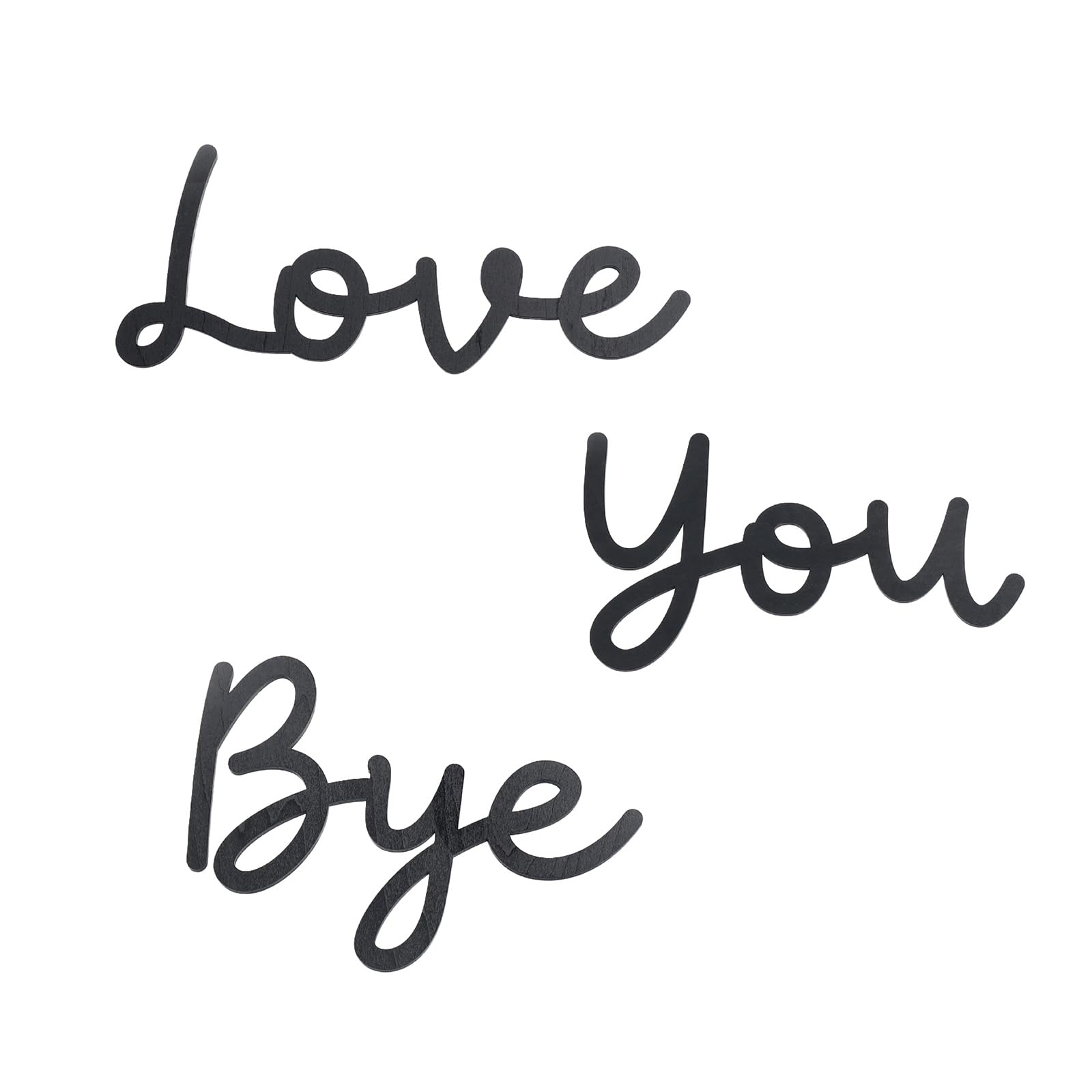 OYEFLY Love You Bye Wood Sign,Express Love and Warm for Your Family Lovers Wall Art Decor (Large, style 1)