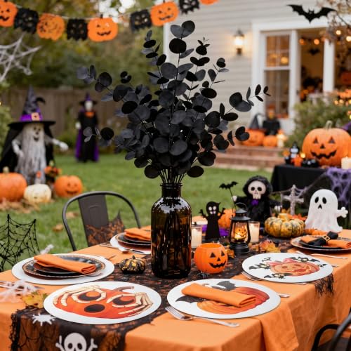 Halloween Placemats Set of 6,Silicone-Like Feel with Leather Texture - image 4