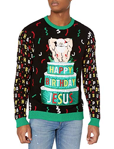 Blizzard Bay Men's Ugly Christmas Sweater Santa2