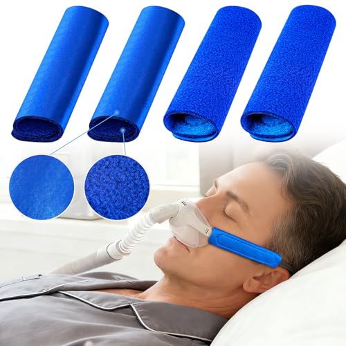 4-Pack Upgraded CPAP Strap Covers Innovative Satin/Polar Fleece Dual-Layer CPAP Strap Cushions Universal CPAP Headgear Strap Covers CPAP Accessories Face Mask Cushion Pads for Reducing Red Mark