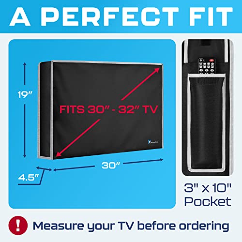 Garnetics Outdoor Tv Cover 32 Inch Waterproof And Weatherproof Tv Covers | Outdoor Tv Enclosure | Smart Shield Tv Screen Protector For Outside Tv | Cover For Moving | Tv Display Protectors #TOP2