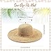 Neer 4 Pcs Beach Sun Hats for Women Wide Brim Floppy Packable Straw Hats for Summer, Khaki