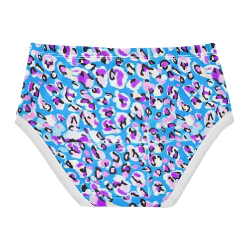 Joisal Girls Underwear Toddlers 2t Cotton Little Girl Panties Print Briefs Underpants Leopard Blue Colorful Spots2