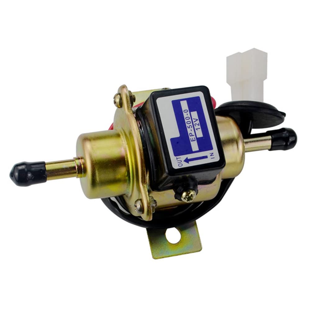 Top1us Gold Electric Petrol Fuel Pump 12V Diesel Gasoline For Kubota Yanmar Cub Cadet Kohler Engine(1Pcs, )