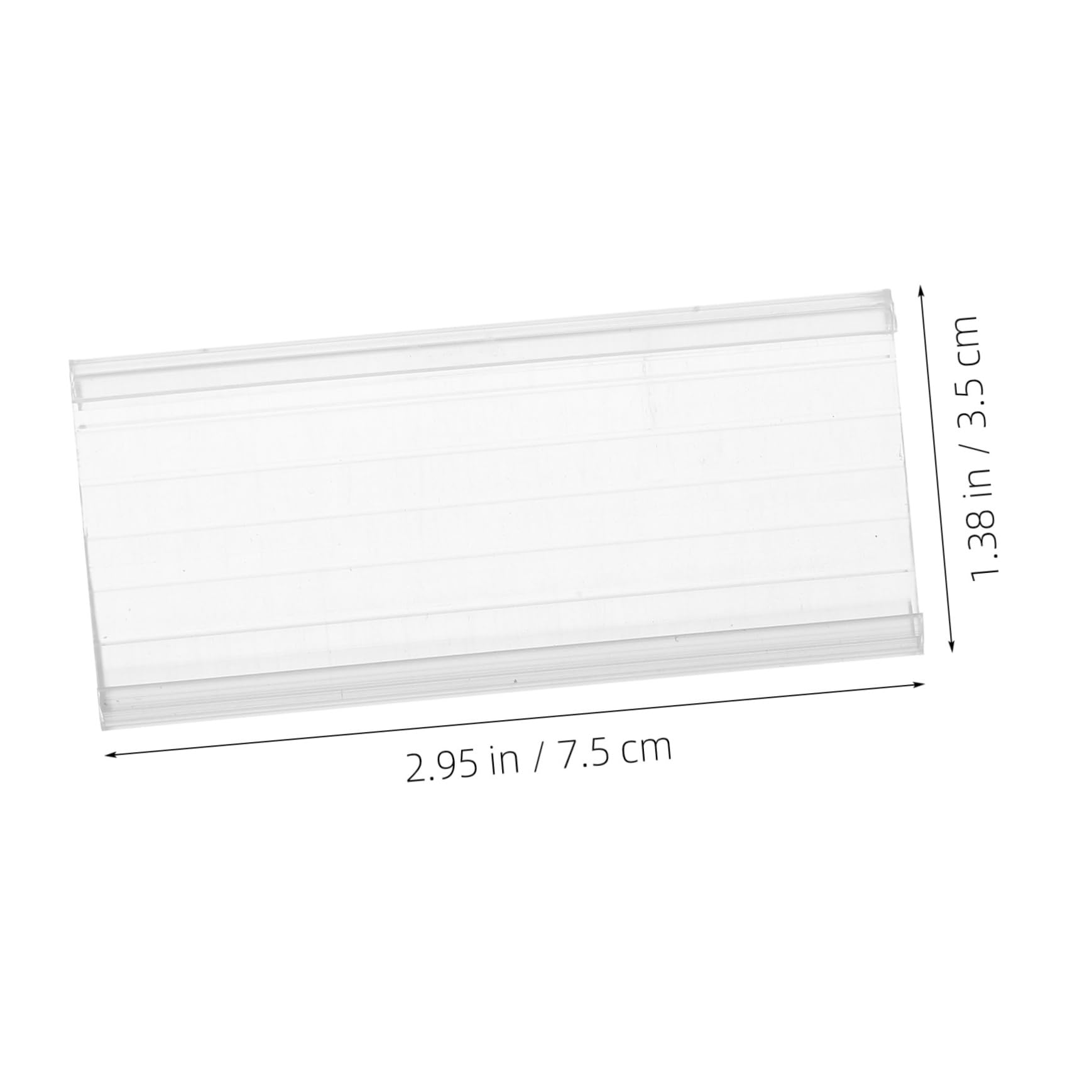 LALAFINA 80pezzi Per Cartellini Trasparenti Per Supermercati Pvc Facile Installare e Leggero Per Esposizione Negozio e Scaffali