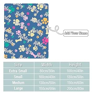 Personalized-Dog-Blanket-for-Large-Small-Medium-Dog-Custom-Your-Pet-Name-Custom-Dog-Blanket-with-Paw-Bone-Prints-Puppy-Essentials-Pubby-Blanket-Dog-Blanket-for-Bed-Kennel - Cucciolini Doodles Personalized-Dog-Blanket-for-Large-Small-Medium-Dog-Custom-Your-Pet-Name-Custom-Dog-Blanket-with-Paw-Bone-Prints-Puppy-Essentials-Pubby-Blanket-Dog-Blanket-for-Bed-Kennel