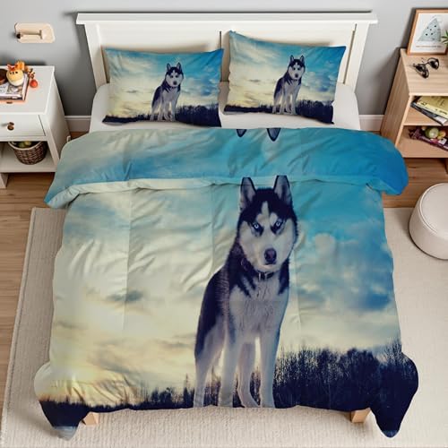 Housse de Couette 200x200 Animal avec 2 taies en microfibre douce