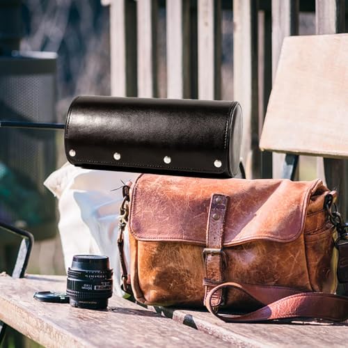 Image of Mr.Okay 3 Watch Travel Case - Classic Leather Watch Case With Perfect Texture.(Watch Carrying Case Or Organizer For Storage And Display). Mens Watch Case for Travel Handcrafted by Craftsmen